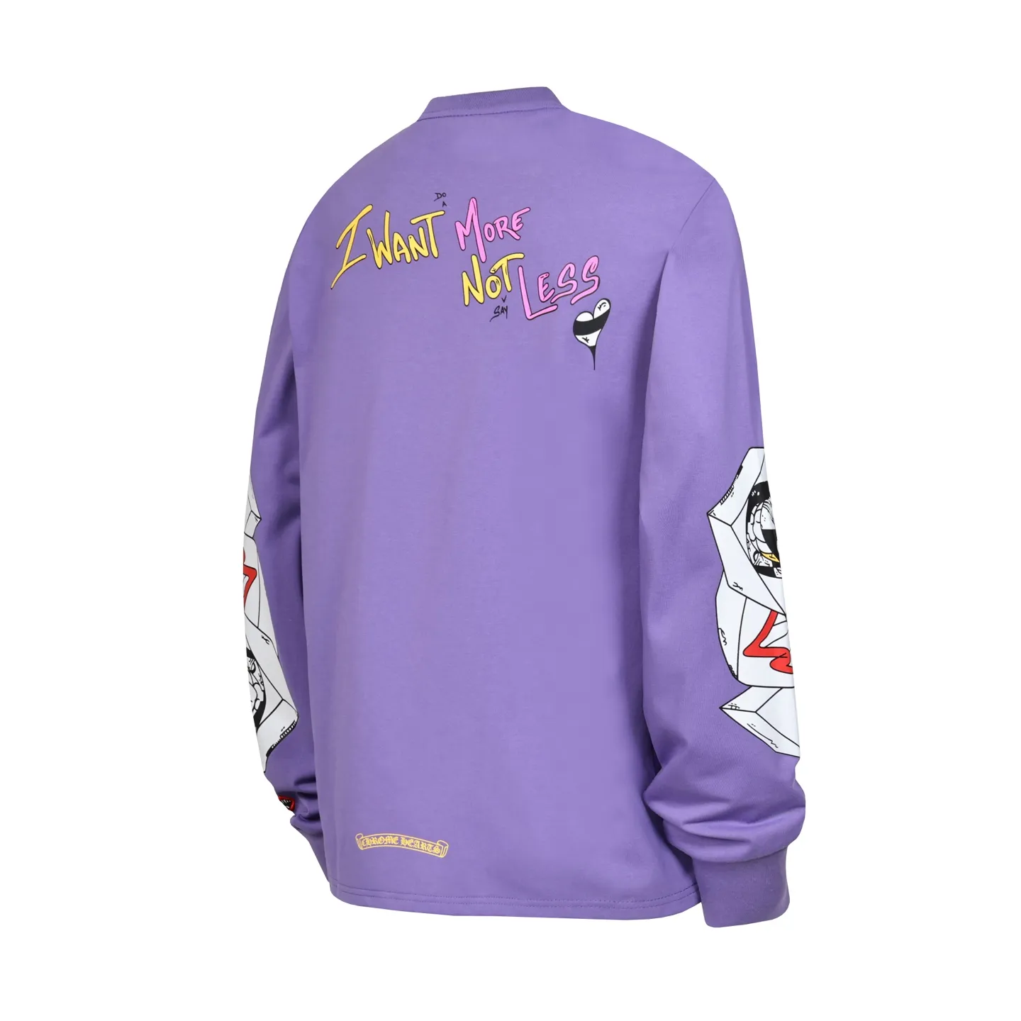 P160 Cross-border quantity model. If you pursue quality, please do not place an order. -Chrome Hearts/Chrome Hearts Sanskrit color printed graffiti✍️hot style long-sleeved T-shirt -High weight, high density and high quality. The wool is soft, delicate and skin-friendly. Soft and silky to the touch. Excellent warmth and skin-friendly properties.